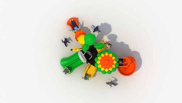 outdoor multifuction Playstation playground Equipment Playset