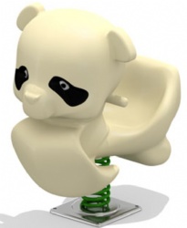 park play children animal rides on