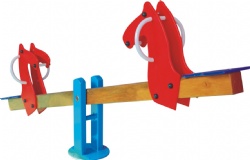 Popular New Happy Plastic Metal Children Kdis Spring Playground Seesaw Plastic Spring Seesaw Set