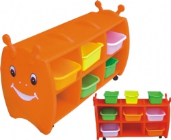 kindergarten plastic toy shelf