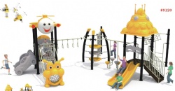 Plastic Slide Small Playground Kids Outdoor Playground