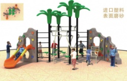 plastic outdoor climbing wall