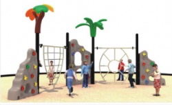 plastic outdoor climbing wall playset