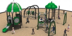 Outdoor multi-function Fitness playground Equipment