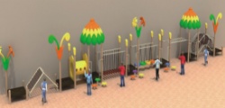Outdoor multi-function walking climbing balance playground