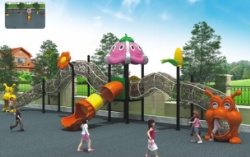 Outdoor rope climbing playground equipment