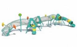 customzie outdoor playground structure climbing net play