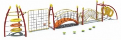 Outdoor rope climbing playground equipment