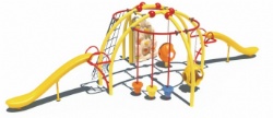 Outdoor rope climbing playground equipment