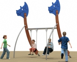 outdoor toddler playground swing