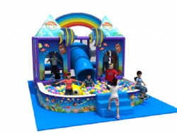 Safety equipment children commercial funny soft play castle design indoor playground with ball pool