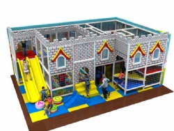 Castle Theme top fashion kids indoor playground equipment With trampoline&soft Balls