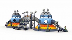 High quality tube custom outdoor playgrounds plastic slides