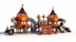 Children Outdoor Playground Backyard Equipment With Slides