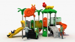 Kindergarten Mushroom Series Kids Outdoor Plastic Playground Equipment Set with Slide Entertainment Equipment For Children