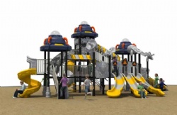 outdoor flying saucer theme Playground equipment for age 3-12years kids