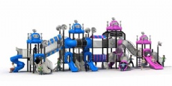 Kid centred resources Robot Playground equipment for community with rope tunnel