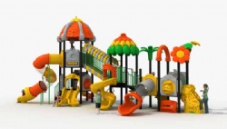 Outdoor Forest Theme Playground equipment cute Playset Play structure