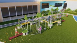 Outdoor Forest Sport playground Series with Climbing Net