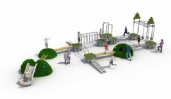 Outdoor Forest Sport playground Series play bridge