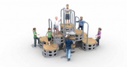 Outdoor Forest Sport playground Series with Gym Playground climbing hill