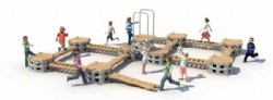 Outdoor Forest Sport playground Series with Gym Playground climbing hill