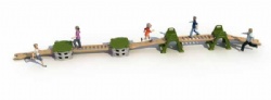 Outdoor Forest Sport playground Series with Gym Playground climbing hill