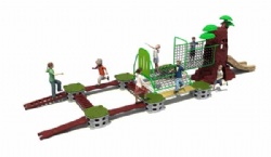 Outdoor Forest Sport playground Series with Gym Playground climbing hill