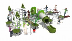 Outdoor Forest Sport playground Series with Gym Playground climbing hill