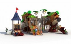Outdoor playground Ancient trees series customize design stainless slide