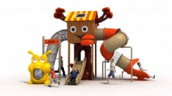 Outdoor playground Ancient trees series customize design wood playhouse