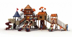 Outdoor playground Ancient trees series customize design wood playhouse